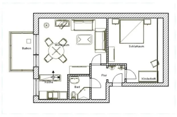 Haus Fregatte 1 Apartman *